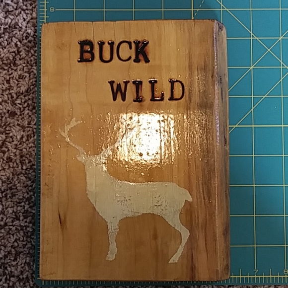 Handmade Buck Wild Sign - Picture 3 of 3